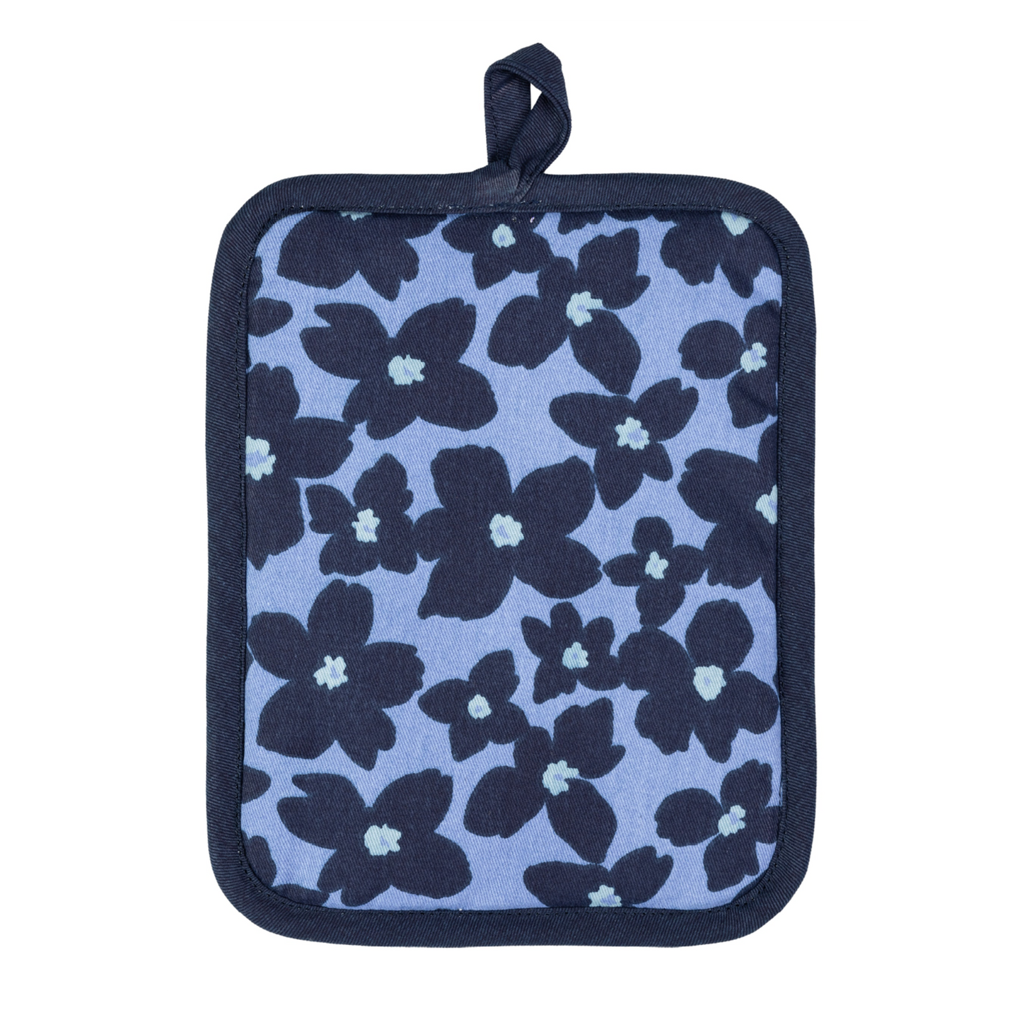 Periwinkle Floral Designer Potholder