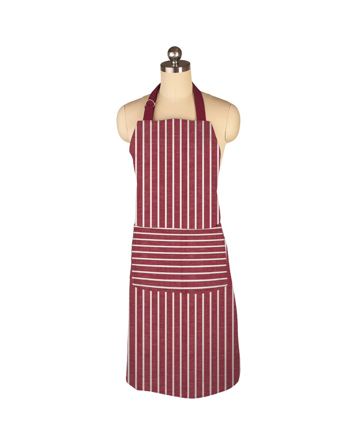 Cabernet Pinstripes Designer Chef Apron