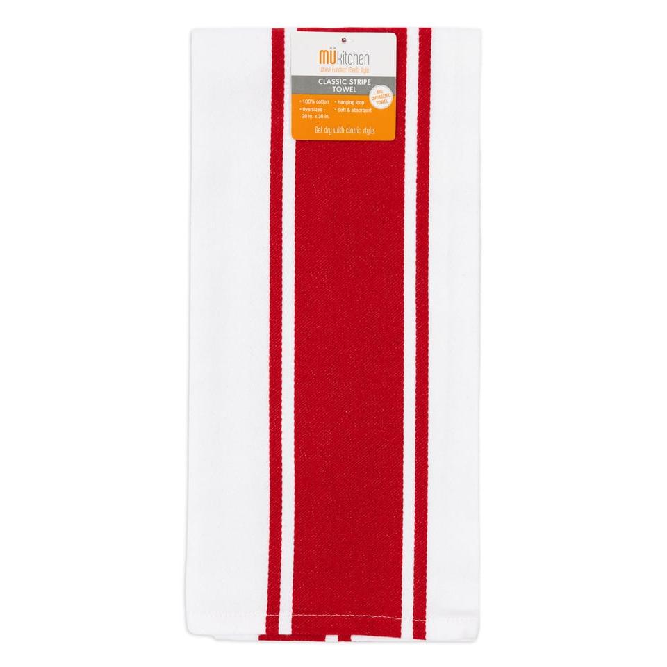Crimson Classic Stripe Towel