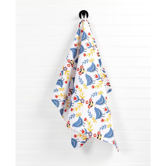 Scandi Birds Designer Towel