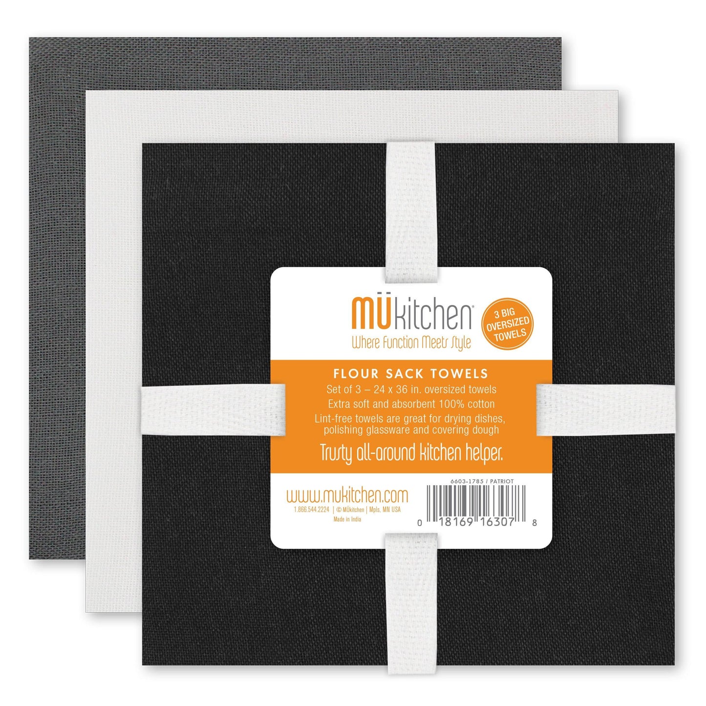 Chalkboard Flour Sack Towels Set/3