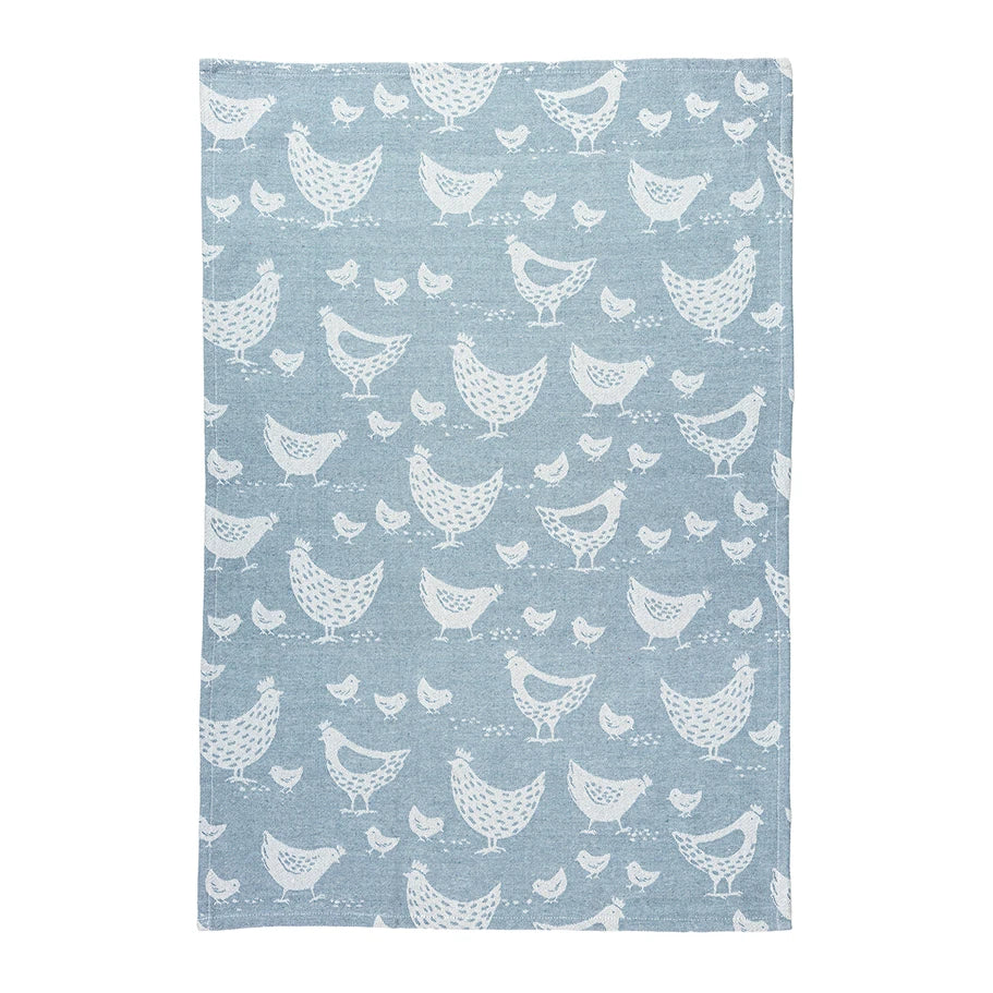 Hens Jacquard Woven Towel