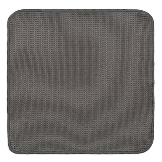 Cadet Gray Microfiber Waffle Cloths Set/3