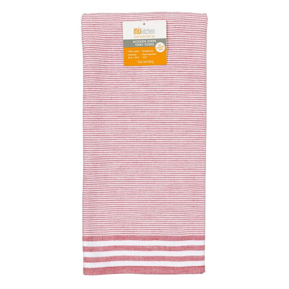 Crimson Modern Terry Towel