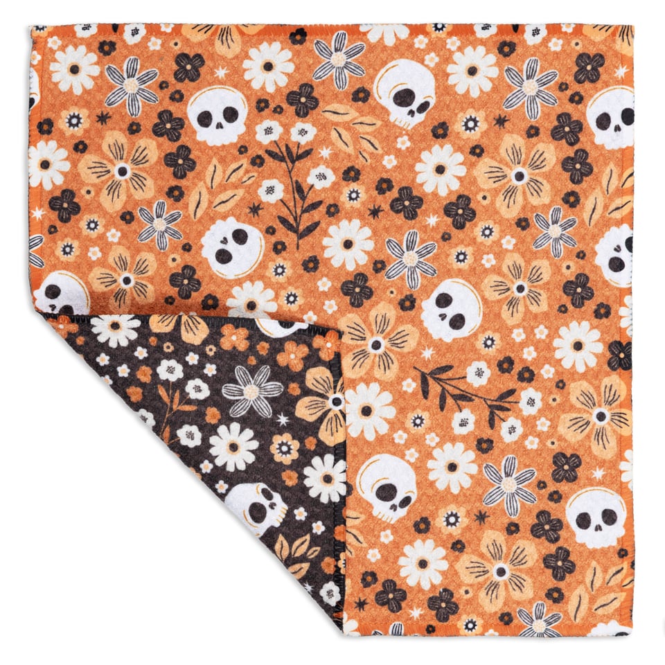 Floral Skull Vibe Recycled Cloth Set/2