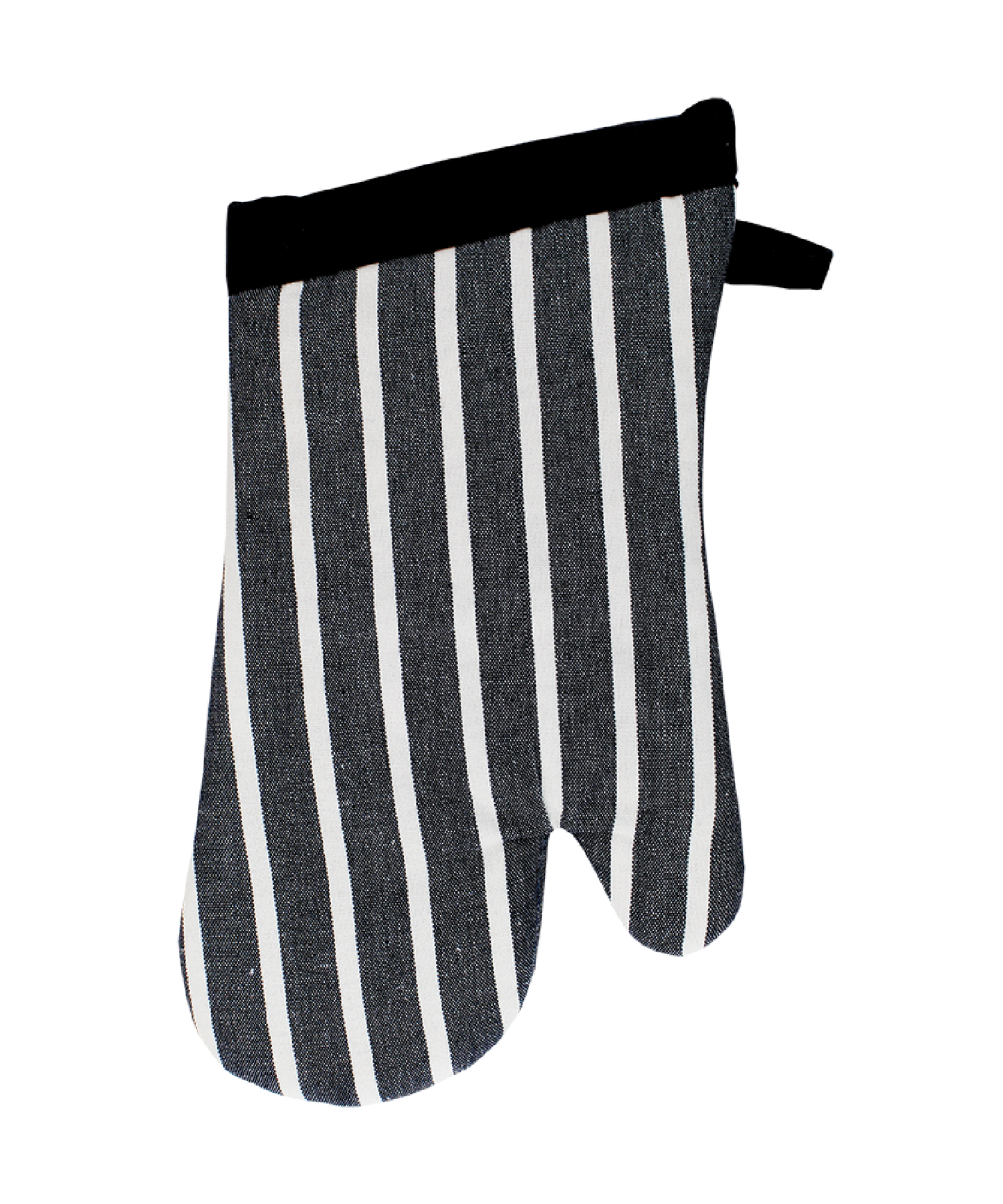 Onyx Pinstripe Designer Oven Mitt