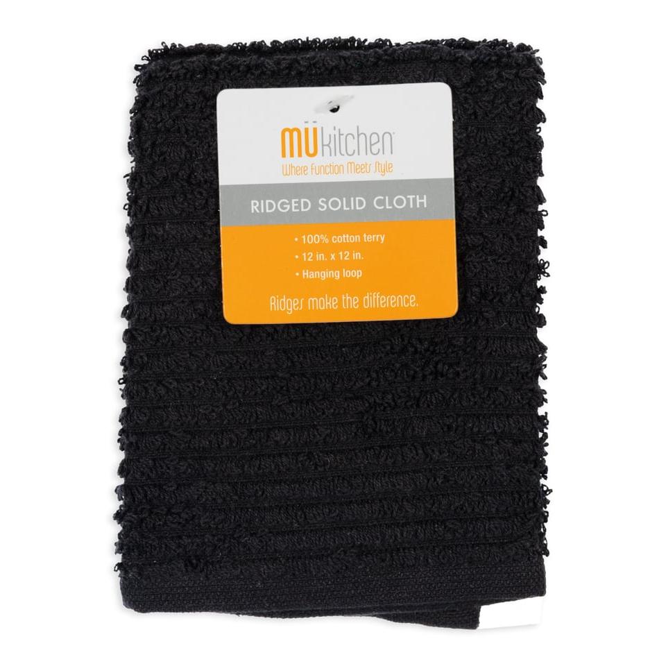 Onyx Ridged Cotton Dish Cloth