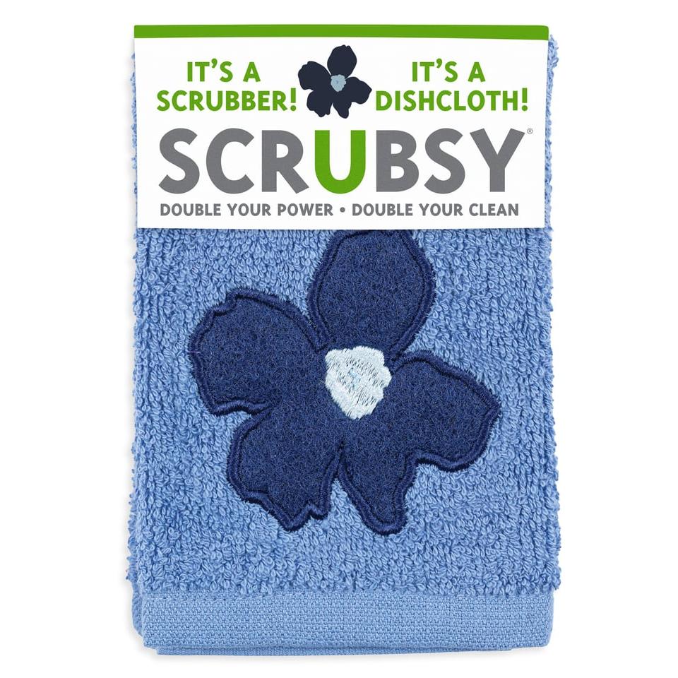 Periwinkle Floral SCRUBSY® Cloth