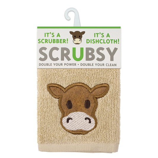 Cow SCRUBSY® Dish Cloth & Scrubber
