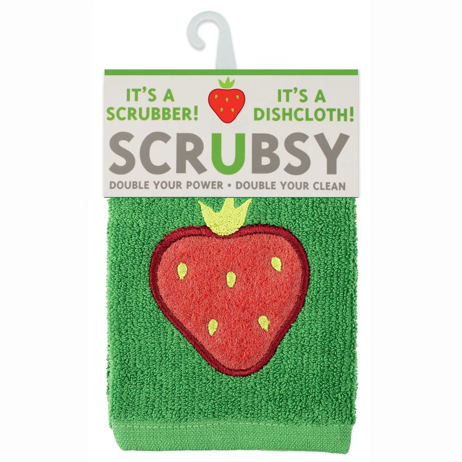Strawberry SCRUBSY® Dish Cloth & Scrubber