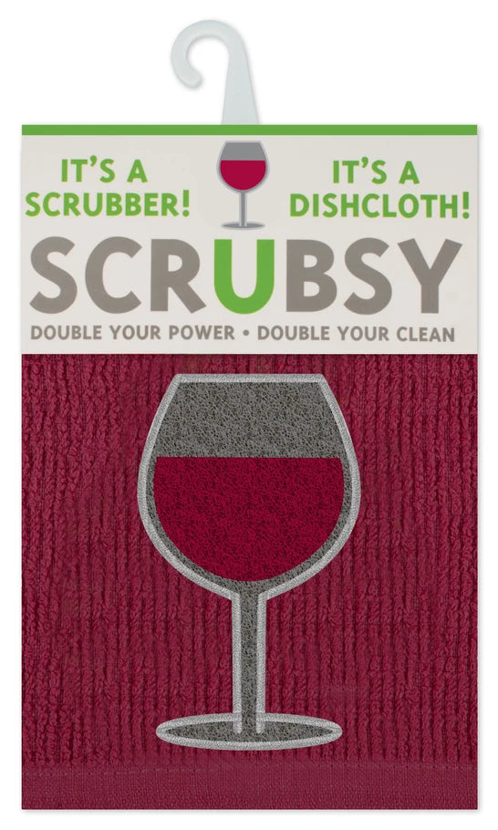 Wine SCRUBSY® Dish Cloth & Scrubber