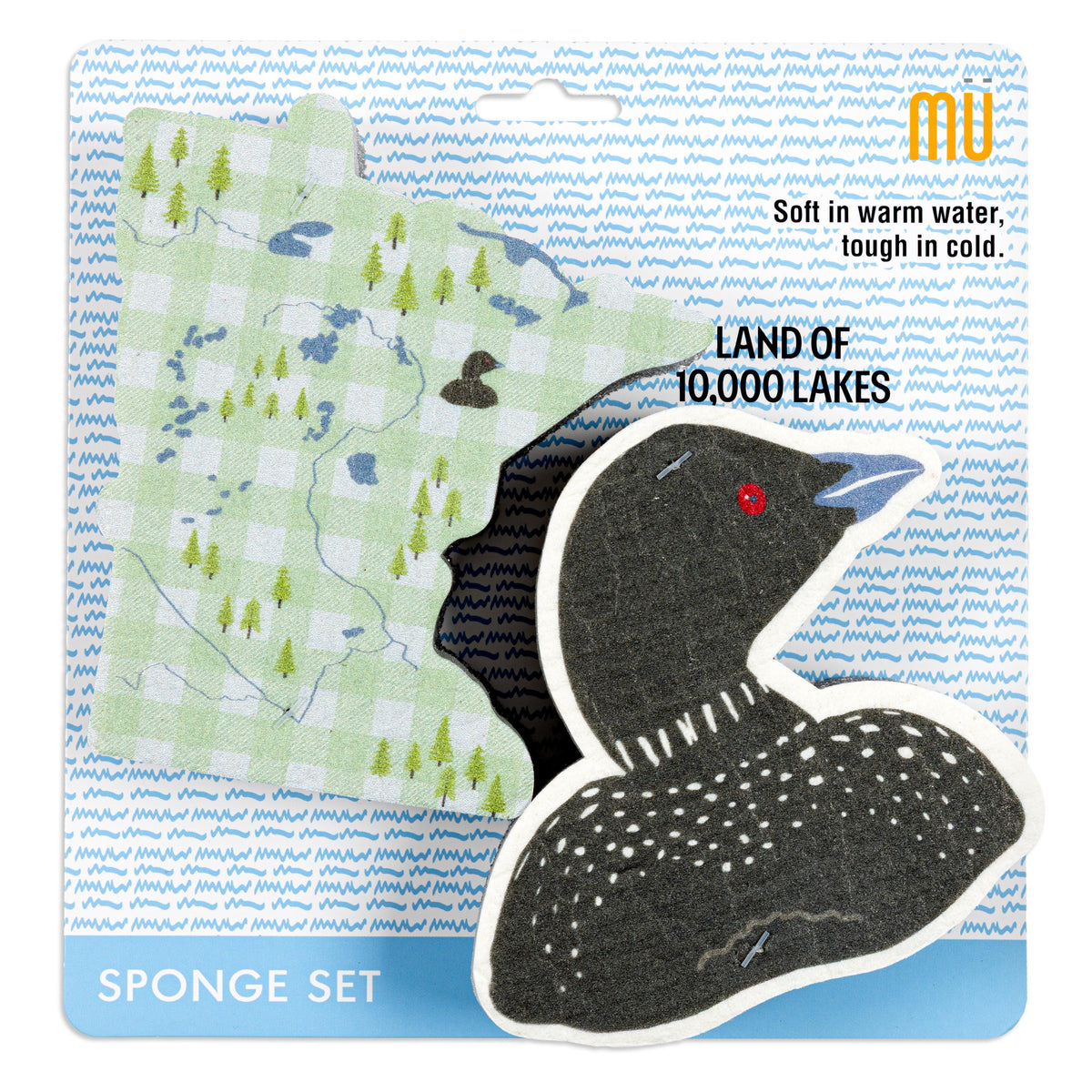 Loon Shaped Sponges Set