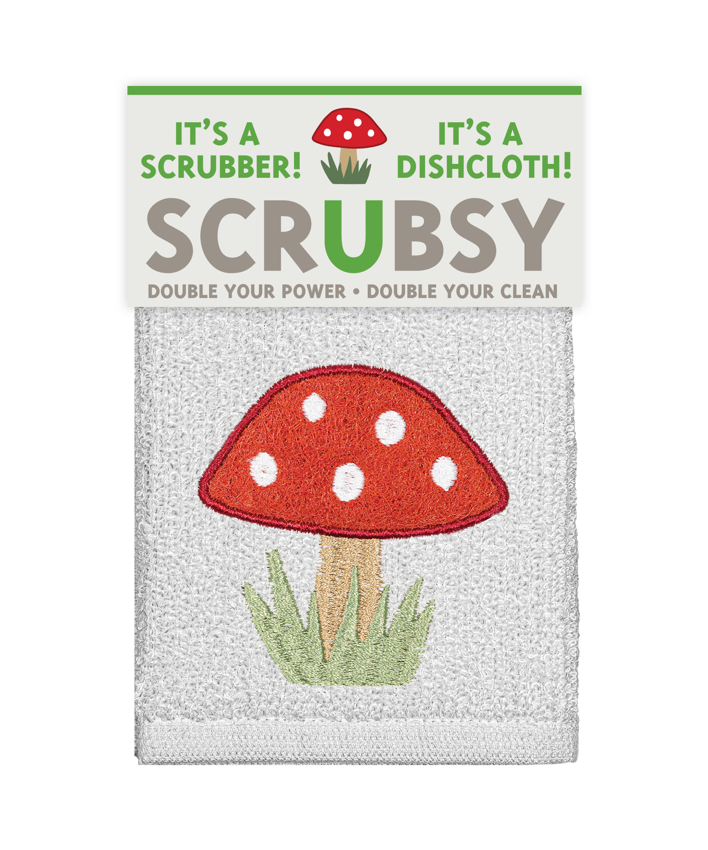 Mushroom SCRUBSY® Dish Cloth & Scrubber