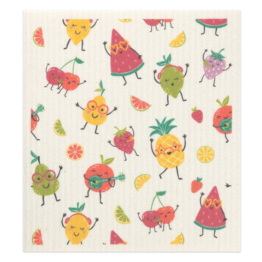 Funny Veggies Swedish Dishcloth