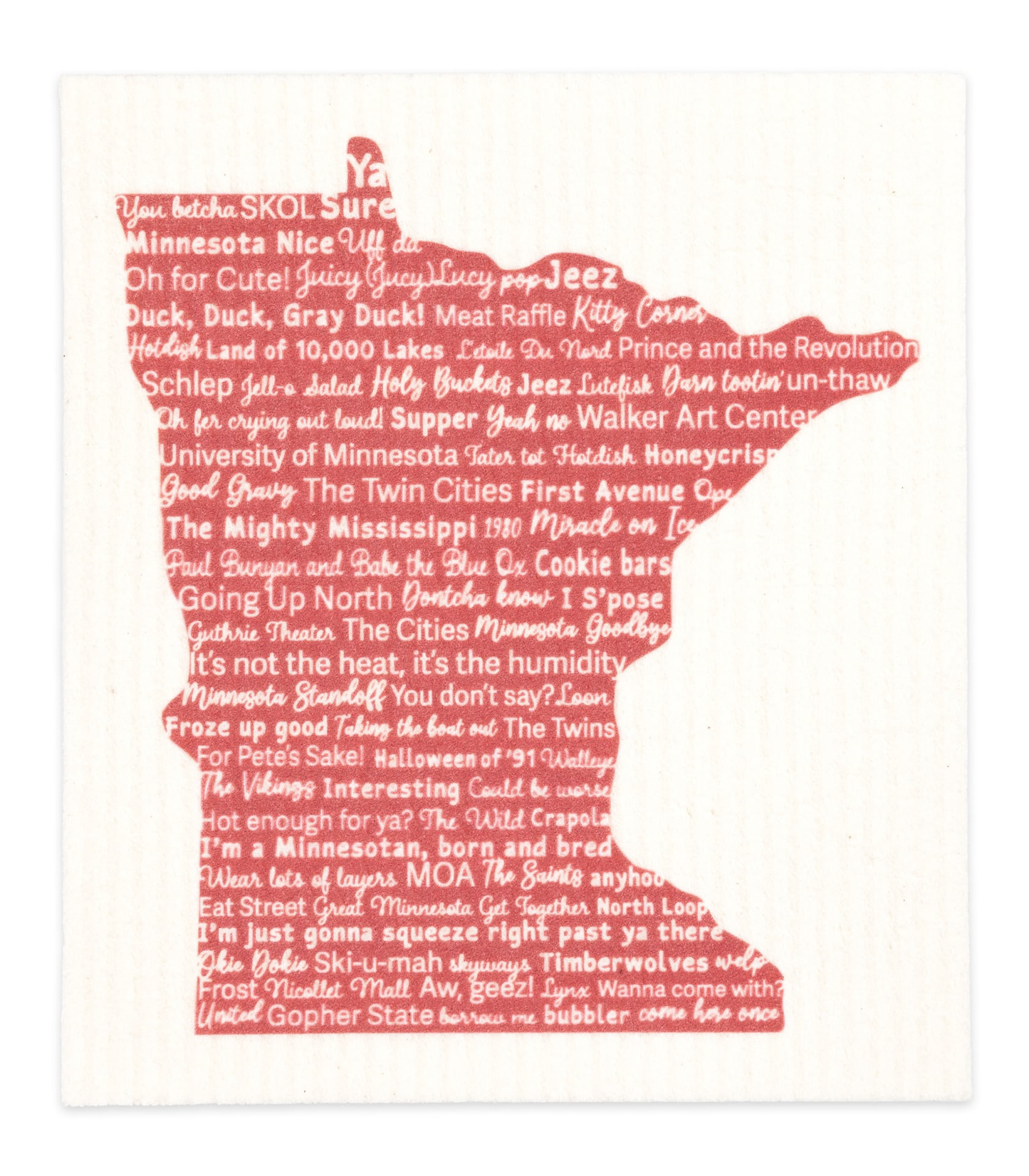 MN PRIDE Phrases Sponge Cloth