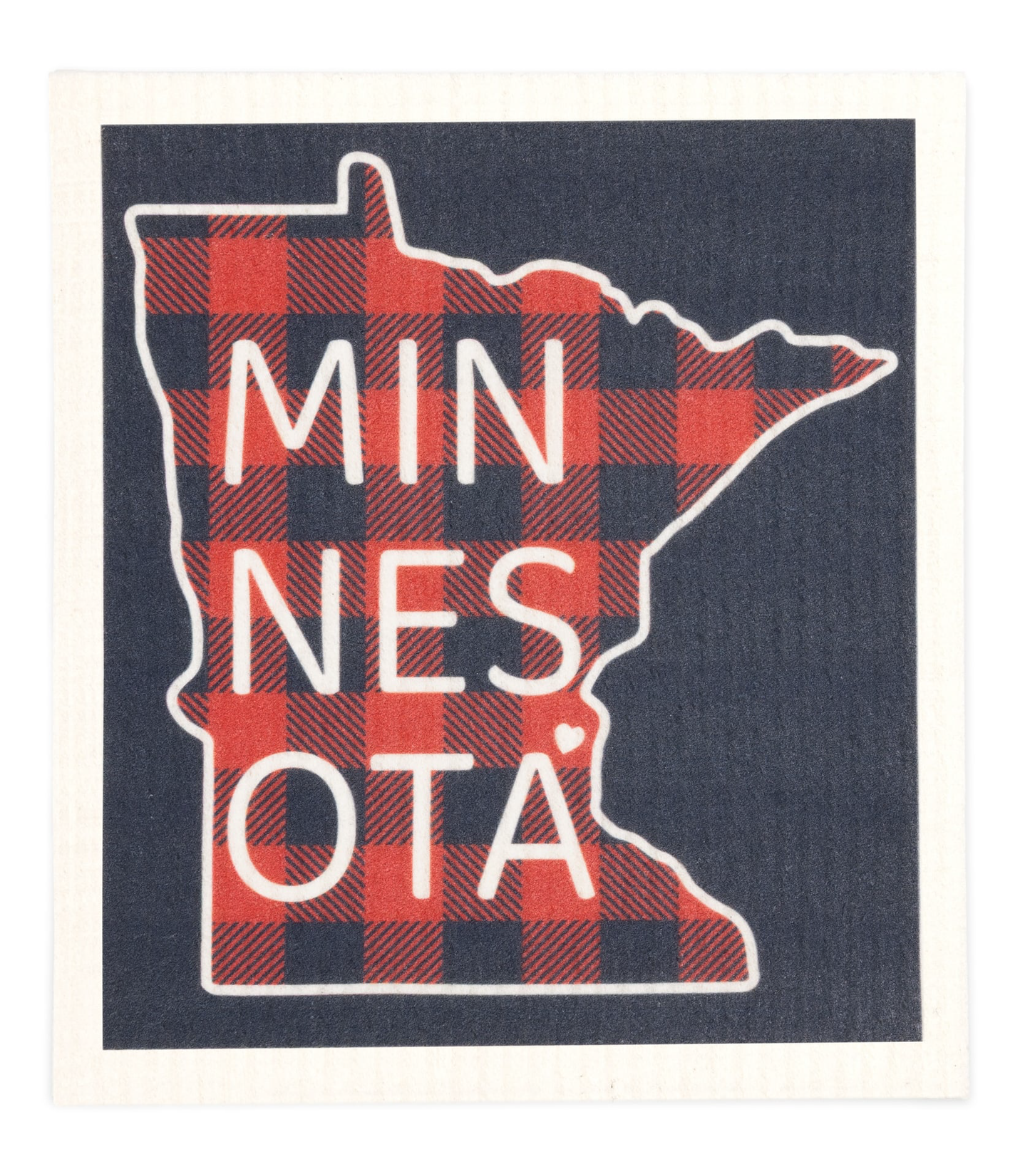MN PRIDE Plaid Sponge Cloth