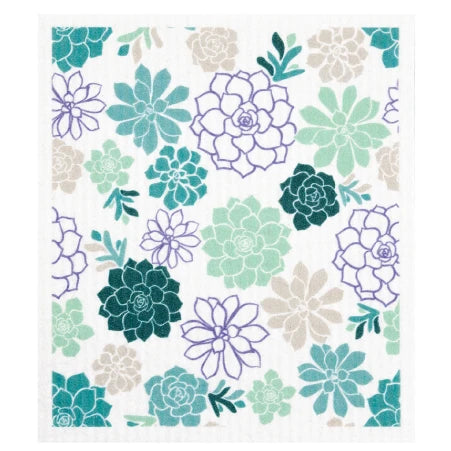 Succulents Designer Sponge Cloth