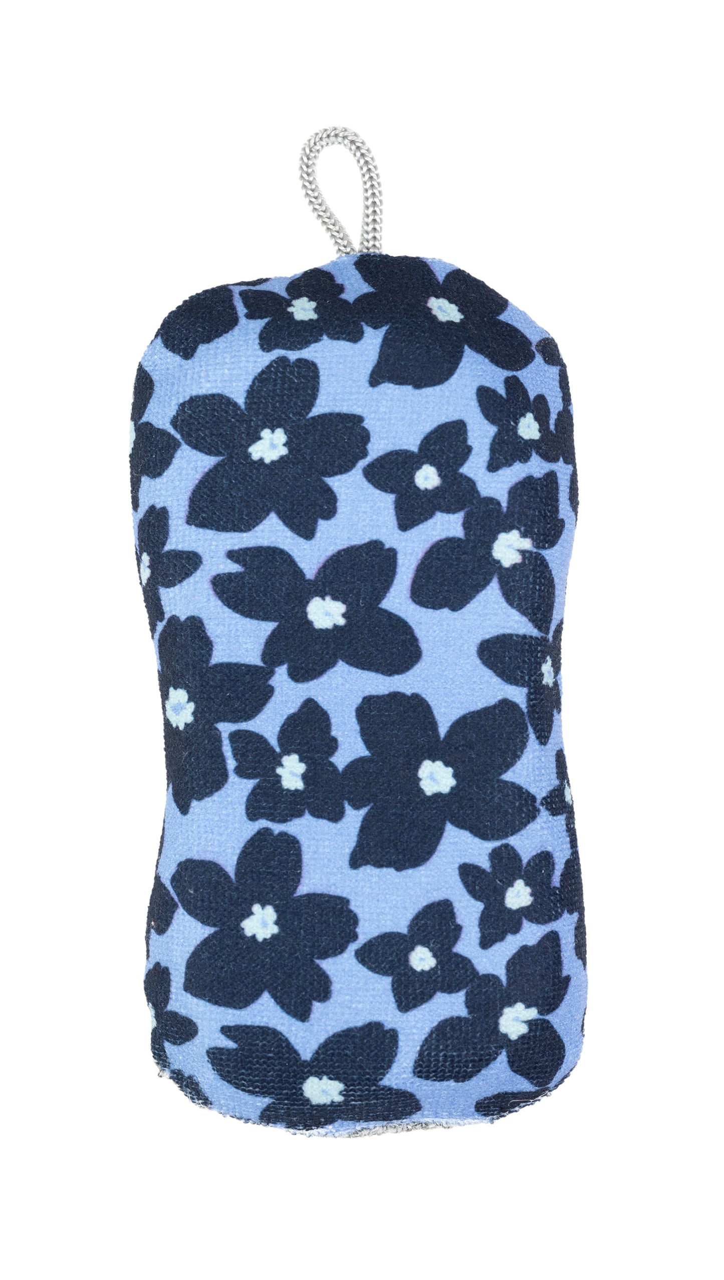 Periwinkle Floral Scrub Sponge
