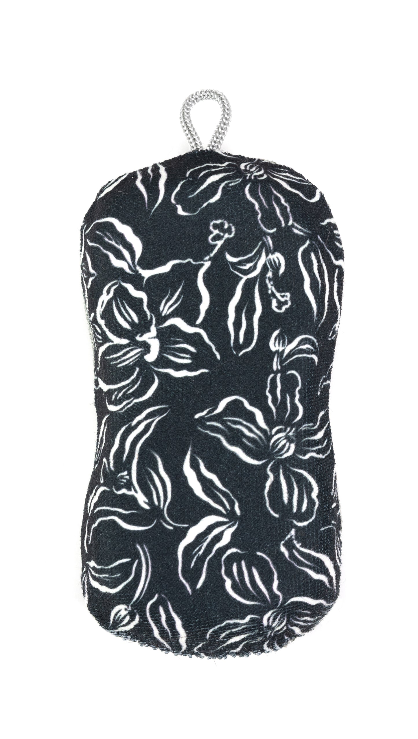 Water Lily Black Scrub Sponge