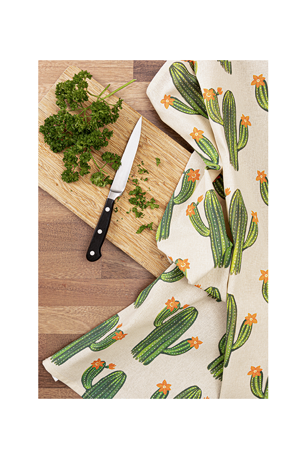 Cactus Designer Print Towel