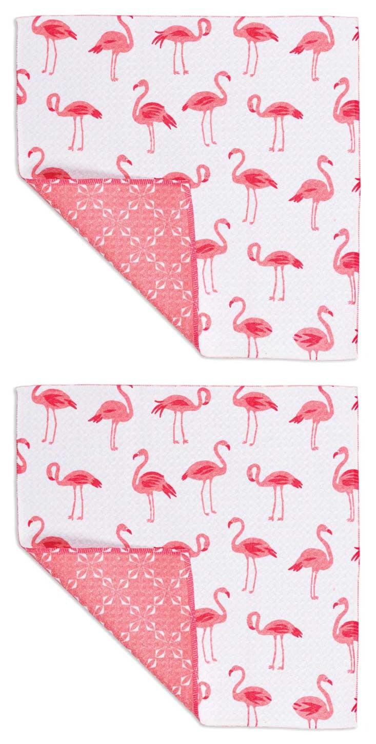 Flamingo Coast Vibe Recycled Cloth Set/2