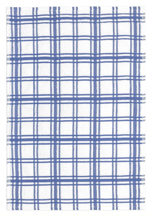 Seaside Windowpane Terry Towel