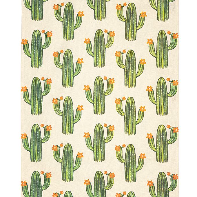 Cactus Designer Print Towel