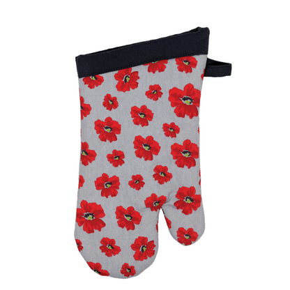 New Poppy Designer Oven Mitt