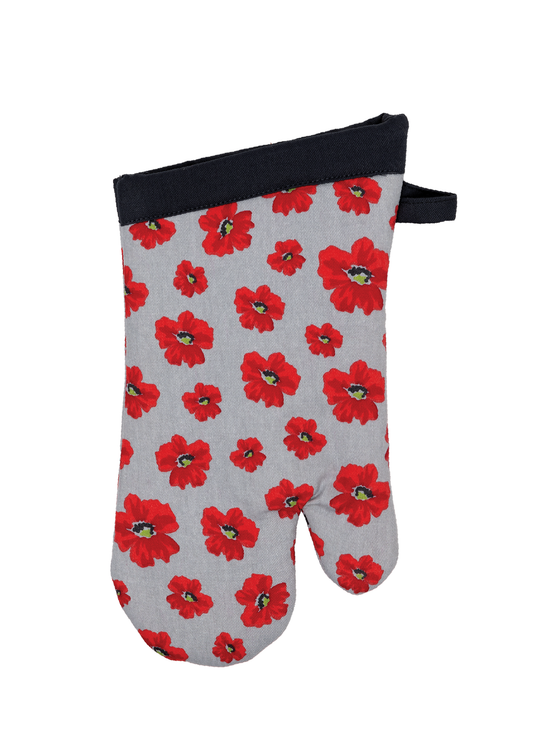 New Poppy Designer Oven Mitt