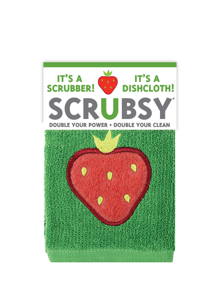 Strawberry SCRUBSY® Dish Cloth & Scrubber