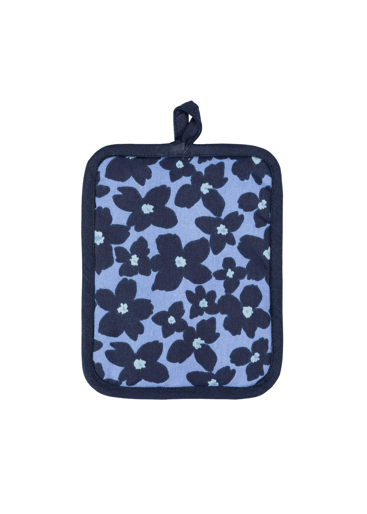 Periwinkle Floral Designer Potholder