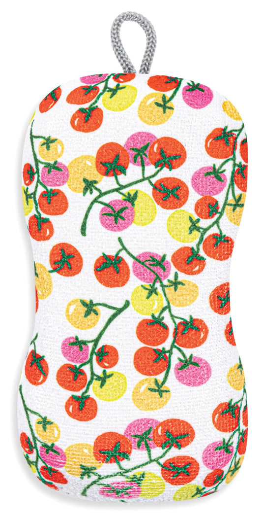 Cherry Tomatoes Single Scrub Sponge 6"