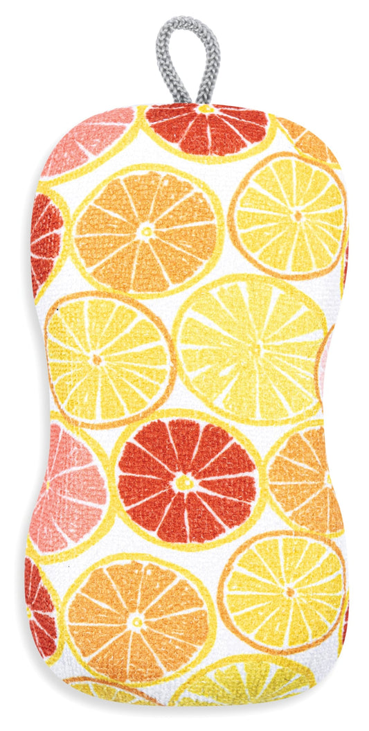 Citrus Splash Single Scrub Sponge 6"