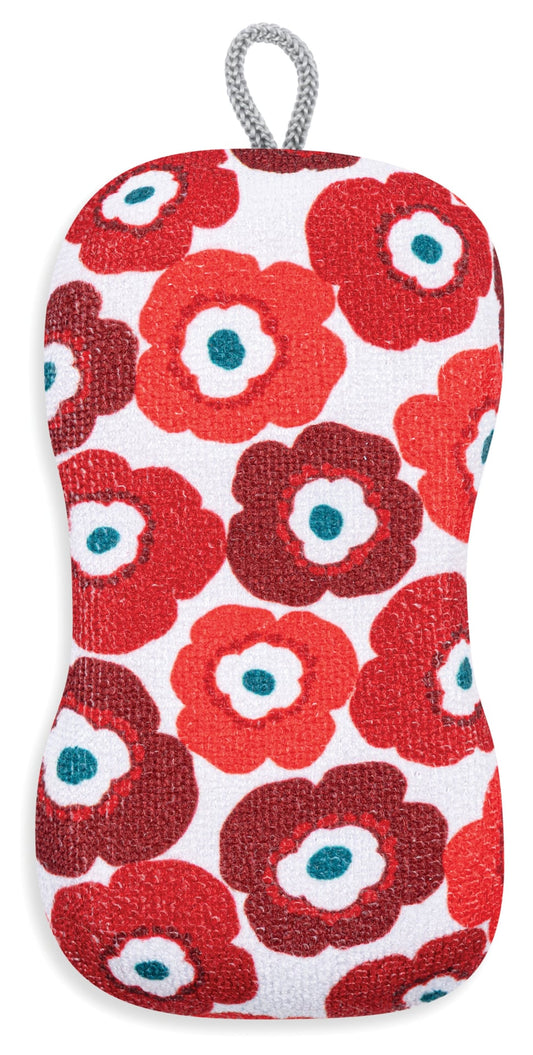 Poppy Fields Single Scrub Sponge 6"