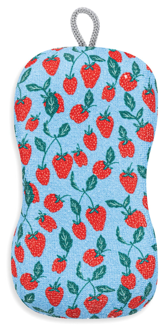 Strawberry Vine Single Scrub Sponge 6"