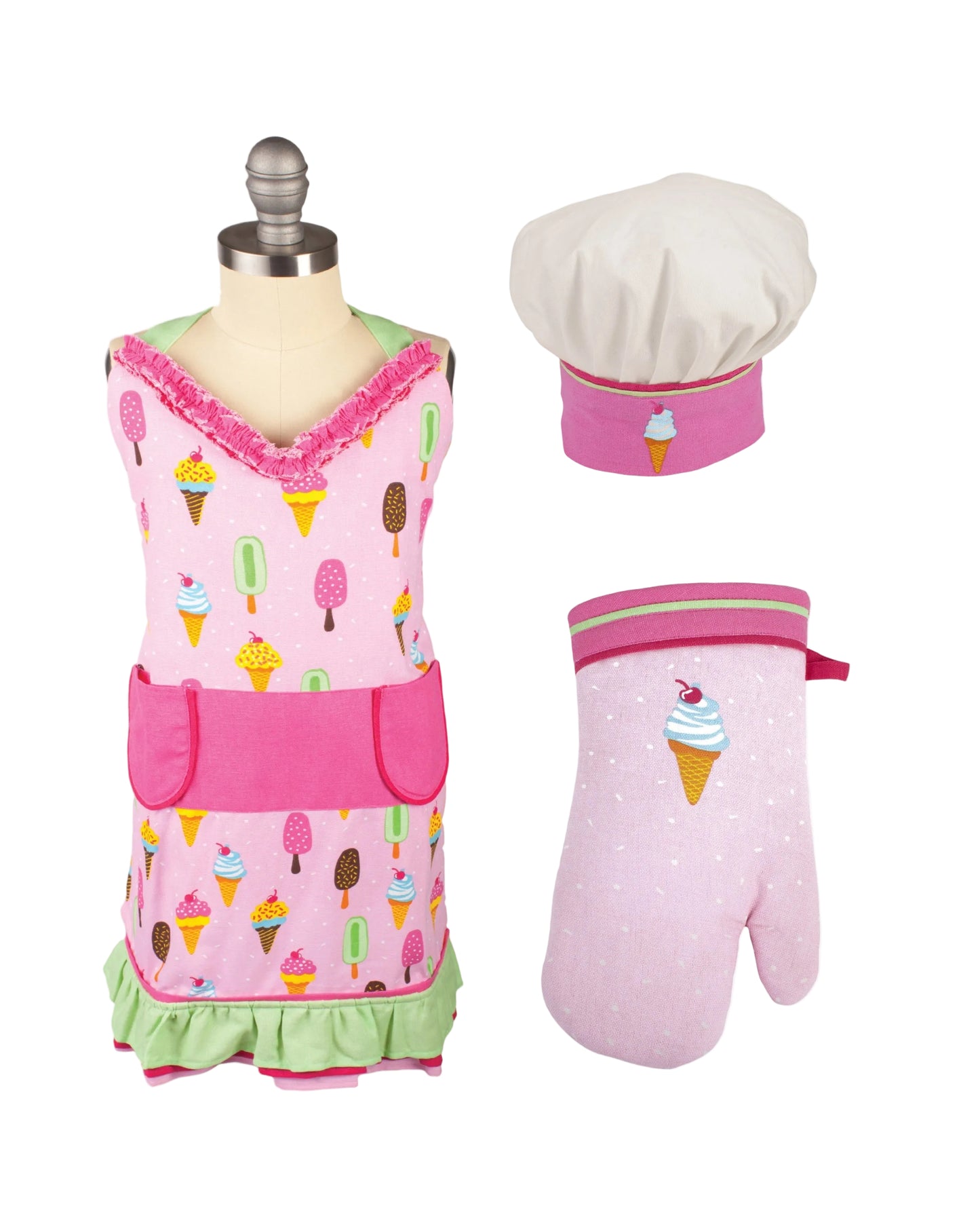 Kids Ice Cream Treats Apron Set