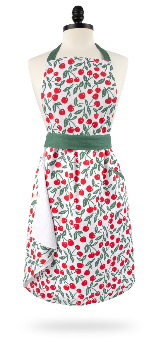 Cherry Pit MÜapron Muapron w/ Towel
