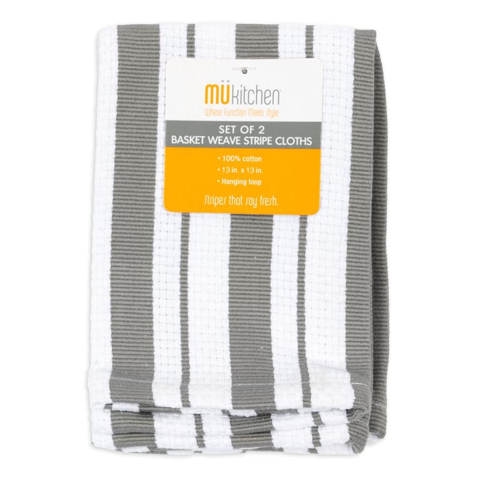 Stone Basket Weave Dish Cloths Set/2