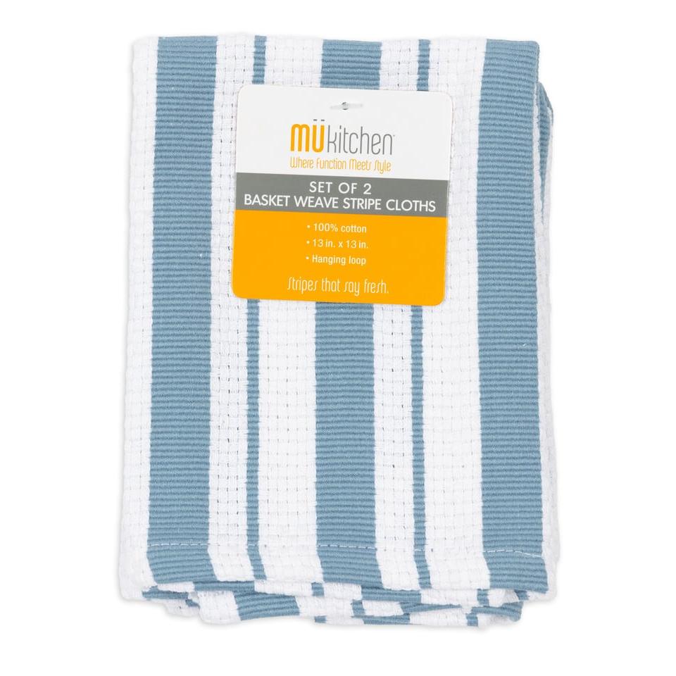 Tide Basket Weave Dish Cloths Set/2