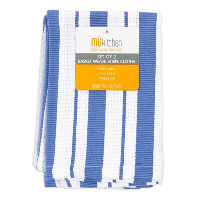 Seaside Basket Weave Dish Cloths Set/2