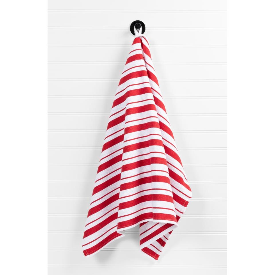 Crimson Basket Weave Towel
