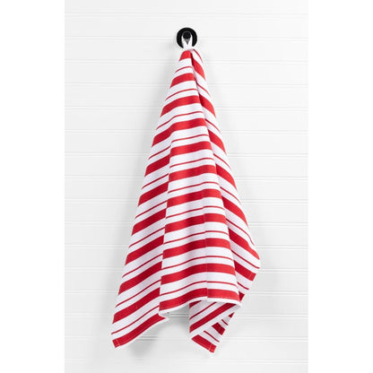 Crimson Basket Weave Towel