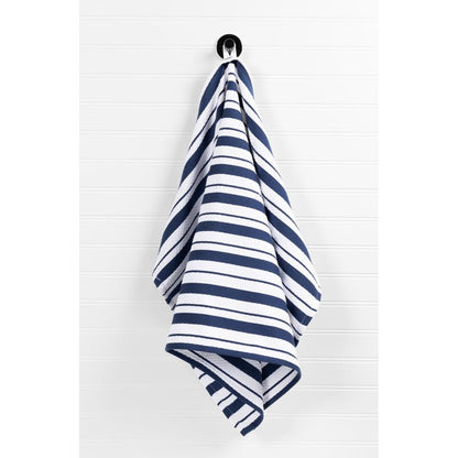 Ink Blue Basket Weave Towel