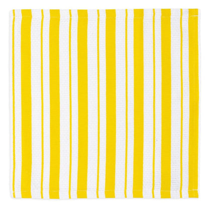 Yellow Basket Weave Dish Cloths Set/2