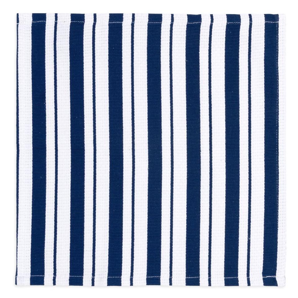 Ink Blue Basket Weave Dish Cloths Set/2