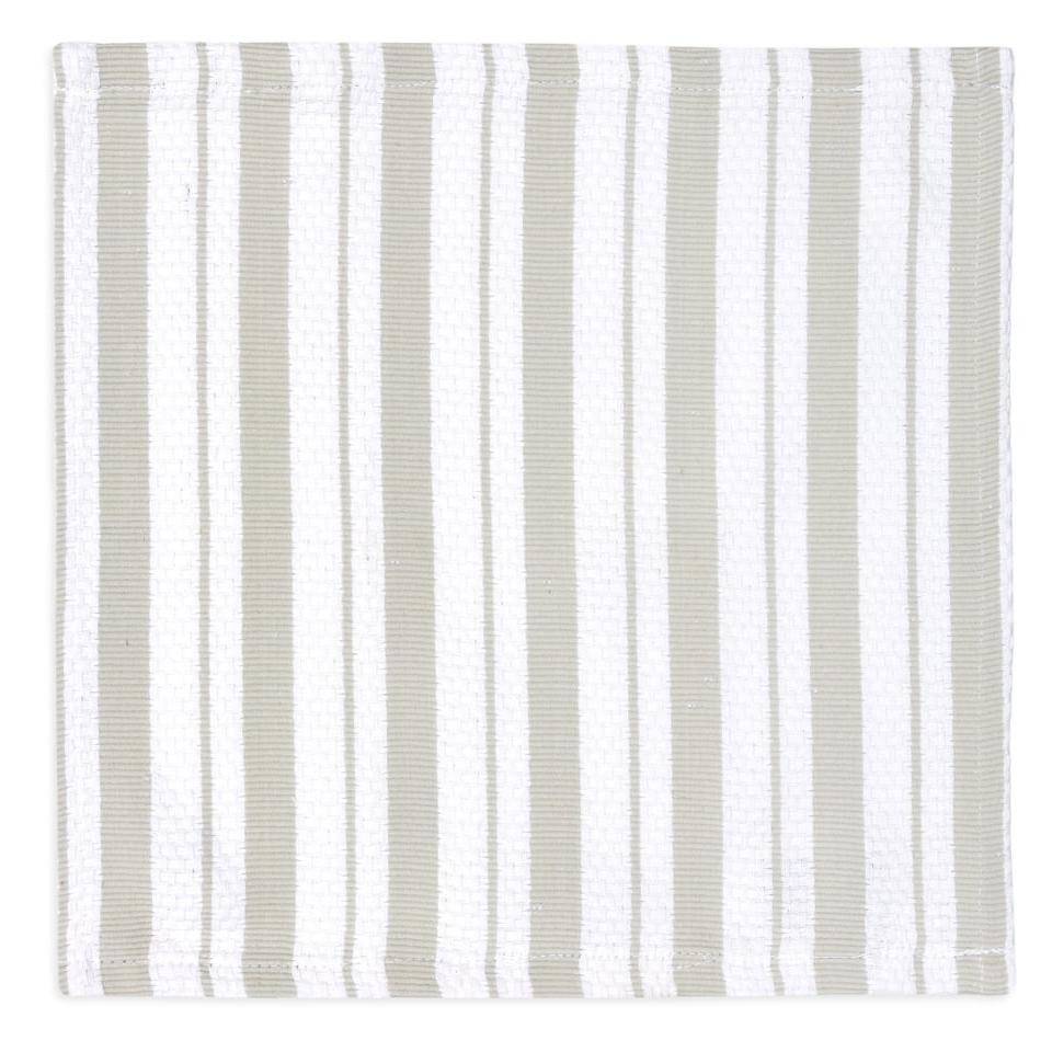 Misty Gray Basket Weave Dish Cloths Set/2