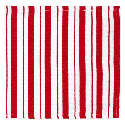 Crimson Basket Weave Dish Cloths Set/2