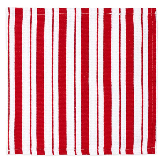 Crimson Basket Weave Dish Cloths Set/2