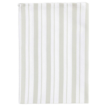 Misty Gray Basket Weave Towel