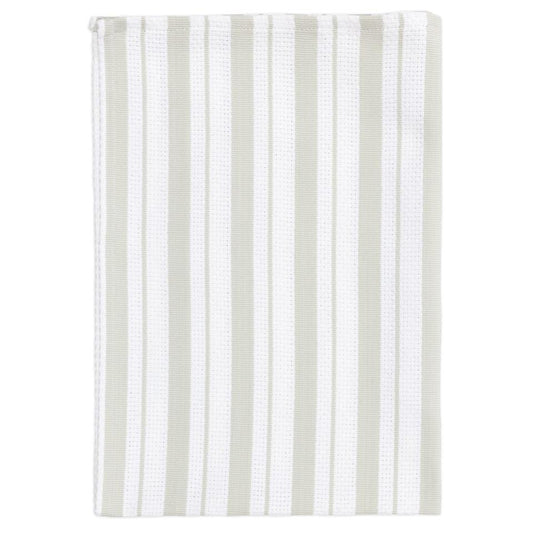 Misty Gray Basket Weave Towel